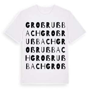 Großrußbach ordlek t-shirt – ekologisk bomull t-shirt från Pinshirt