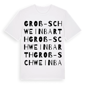 Groß-Schweinbarth ordlek t-shirt – ekologisk bomull t-shirt från Pinshirt
