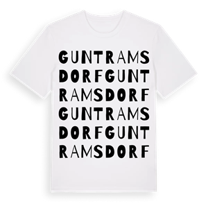 Guntramsdorf ordlek t-shirt – ekologisk bomull t-shirt från Pinshirt