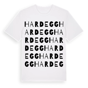 Hardegg ordlek t-shirt – ekologisk bomull t-shirt från Pinshirt