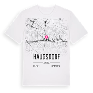 Haugsdorf karta t-shirt – ekologisk bomull t-shirt från Pinshirt
