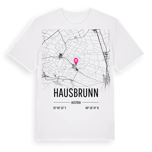 Hausbrunn karta t-shirt – ekologisk bomull t-shirt från Pinshirt