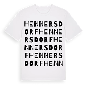 Hennersdorf ordlek t-shirt – ekologisk bomull t-shirt från Pinshirt