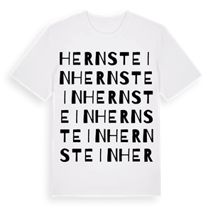 Hernstein ordlek t-shirt – ekologisk bomull t-shirt från Pinshirt