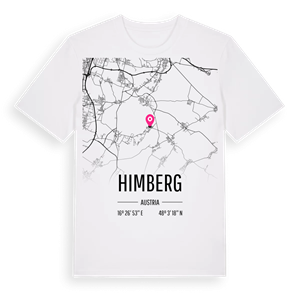 Himberg karta t-shirt – ekologisk bomull t-shirt från Pinshirt