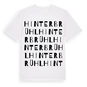 Hinterbrühl ordlek t-shirt – ekologisk bomull t-shirt från Pinshirt