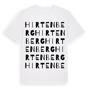 Hirtenberg ordlek t-shirt – ekologisk bomull t-shirt från Pinshirt