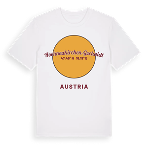 Hochneukirchen-Gschaidt cirkel t-shirt – ekologisk bomull t-shirt från Pinshirt