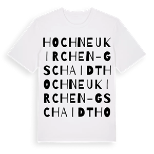 Hochneukirchen-Gschaidt ordlek t-shirt – ekologisk bomull t-shirt från Pinshirt