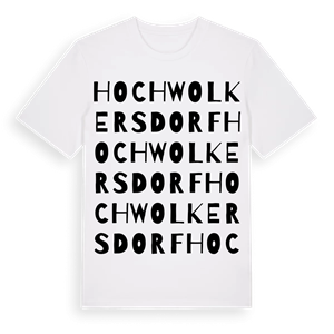 Hochwolkersdorf ordlek t-shirt – ekologisk bomull t-shirt från Pinshirt