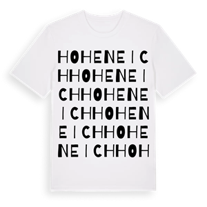 Hoheneich ordlek t-shirt – ekologisk bomull t-shirt från Pinshirt