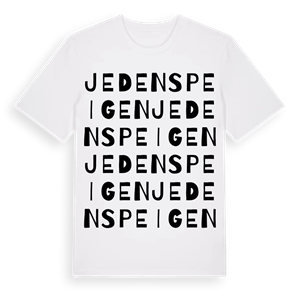 Jedenspeigen ordlek t-shirt – ekologisk bomull t-shirt från Pinshirt