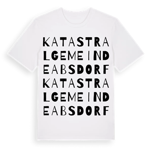 Katastralgemeinde Absdorf ordlek t-shirt – ekologisk bomull t-shirt från Pinshirt