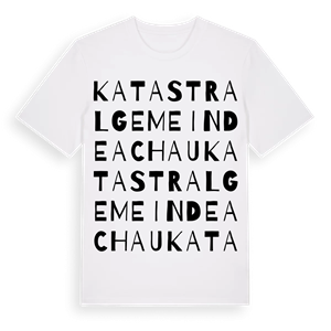 Katastralgemeinde Achau ordlek t-shirt – ekologisk bomull t-shirt från Pinshirt