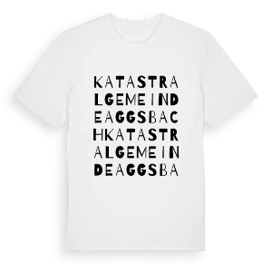 Katastralgemeinde Aggsbach ordlek t-shirt – ekologisk bomull t-shirt från Pinshirt