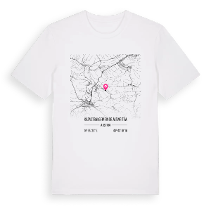 Katastralgemeinde Altweitra karta t-shirt – ekologisk bomull t-shirt från Pinshirt