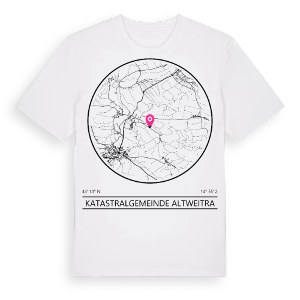 Katastralgemeinde Altweitra t-shirt – ekologisk bomull t-shirt från Pinshirt