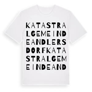 Katastralgemeinde Andlersdorf ordlek t-shirt – ekologisk bomull t-shirt från Pinshirt