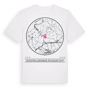 Katastralgemeinde Ardagger Stift t-shirt – ekologisk bomull t-shirt från Pinshirt