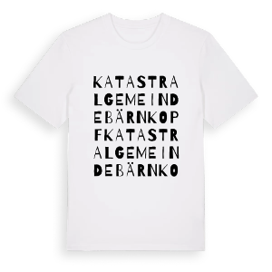 Katastralgemeinde Bärnkopf ordlek t-shirt – ekologisk bomull t-shirt från Pinshirt