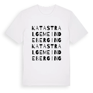 Katastralgemeinde Berging ordlek t-shirt – ekologisk bomull t-shirt från Pinshirt