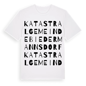 Katastralgemeinde Biedermannsdorf ordlek t-shirt – ekologisk bomull t-shirt från Pinshirt