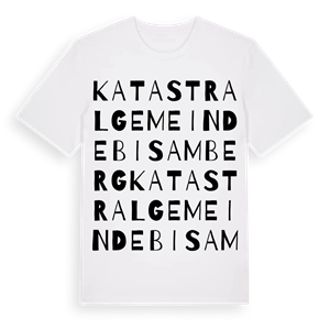 Katastralgemeinde Bisamberg ordlek t-shirt – ekologisk bomull t-shirt från Pinshirt