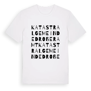 Katastralgemeinde Droßeramt ordlek t-shirt – ekologisk bomull t-shirt från Pinshirt
