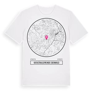 Katastralgemeinde Ebenwald t-shirt – ekologisk bomull t-shirt från Pinshirt