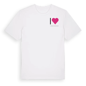 Jag älskar Katastralgemeinde Eibetsberg bei Raxendorf t-shirt litet tryck – ekologisk bomull t-shirt från Pinshirt