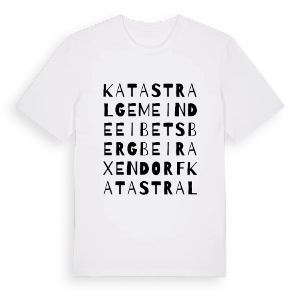 Katastralgemeinde Eibetsberg bei Raxendorf ordlek t-shirt – ekologisk bomull t-shirt från Pinshirt