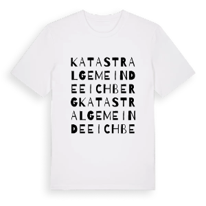 Katastralgemeinde Eichberg ordlek t-shirt – ekologisk bomull t-shirt från Pinshirt