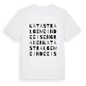 Katastralgemeinde Eisengraben ordlek t-shirt – ekologisk bomull t-shirt från Pinshirt