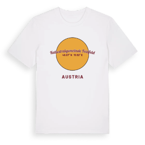 Katastralgemeinde Feinfeld cirkel t-shirt – ekologisk bomull t-shirt från Pinshirt