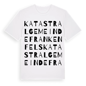 Katastralgemeinde Frankenfels ordlek t-shirt – ekologisk bomull t-shirt från Pinshirt