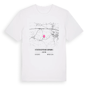 Katastralgemeinde Garmanns karta t-shirt – ekologisk bomull t-shirt från Pinshirt