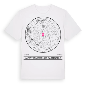 Katastralgemeinde Gärtenberg t-shirt – ekologisk bomull t-shirt från Pinshirt