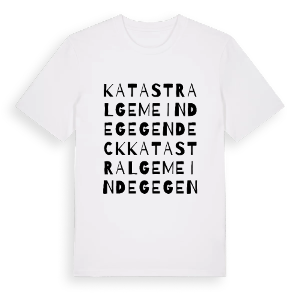 Katastralgemeinde Gegend Eck ordlek t-shirt – ekologisk bomull t-shirt från Pinshirt