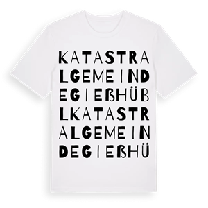 Katastralgemeinde Gießhübl ordlek t-shirt – ekologisk bomull t-shirt från Pinshirt