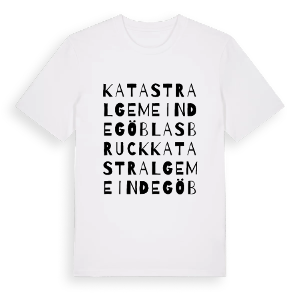 Katastralgemeinde Göblasbruck ordlek t-shirt – ekologisk bomull t-shirt från Pinshirt