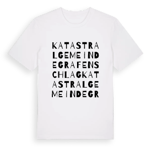 Katastralgemeinde Grafenschlag ordlek t-shirt – ekologisk bomull t-shirt från Pinshirt