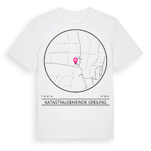 Katastralgemeinde Greiling t-shirt – ekologisk bomull t-shirt från Pinshirt