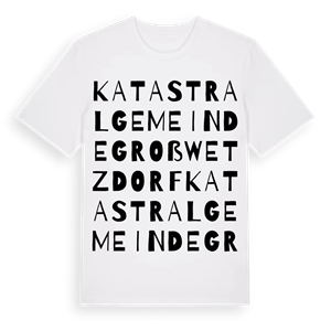 Katastralgemeinde Großwetzdorf ordlek t-shirt – ekologisk bomull t-shirt från Pinshirt