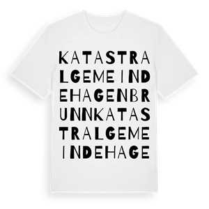 Katastralgemeinde Hagenbrunn ordlek t-shirt – ekologisk bomull t-shirt från Pinshirt