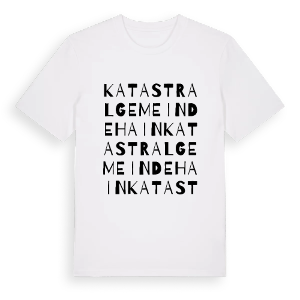 Katastralgemeinde Hain ordlek t-shirt – ekologisk bomull t-shirt från Pinshirt