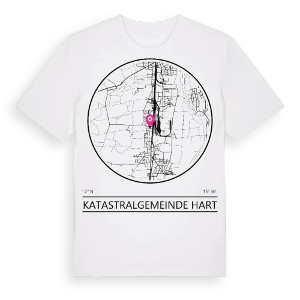 Katastralgemeinde Hart t-shirt – ekologisk bomull t-shirt från Pinshirt