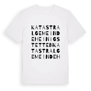 Katastralgemeinde Heinigstetten ordlek t-shirt – ekologisk bomull t-shirt från Pinshirt