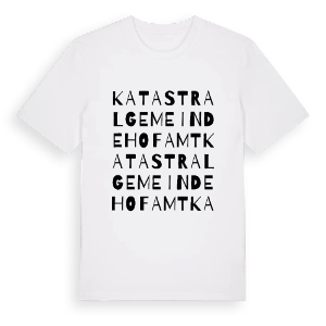 Katastralgemeinde Hofamt ordlek t-shirt – ekologisk bomull t-shirt från Pinshirt