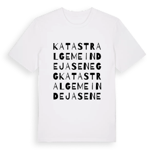 Katastralgemeinde Jasenegg ordlek t-shirt – ekologisk bomull t-shirt från Pinshirt