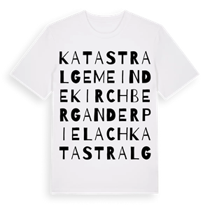 Katastralgemeinde Kirchberg an der Pielach ordlek t-shirt – ekologisk bomull t-shirt från Pinshirt